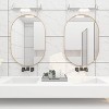 NicBex 28x20" Metal Oval Bathroom Mirror for Wall,4mmm HD Glass Glass Wall Mounted Mirror with Aluminum Alloy Frame,Shatterproof Wall Mirror - 2 of 4