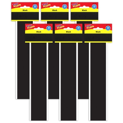 Trend Black Bolder Borders, 35.75' Per Pack, 6 Packs