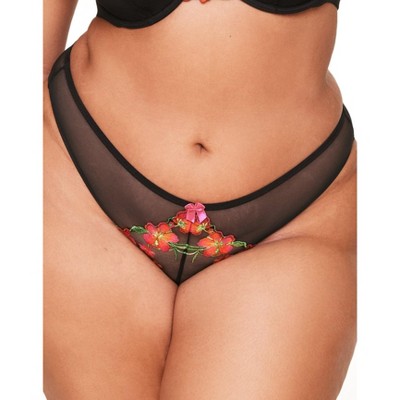 Adore Me Women's Daphne Bikini Panty 4x / Daphne C02 Violet Indigo/windsor  Wine Brown. : Target