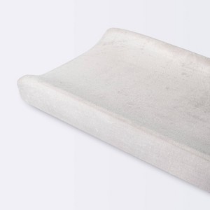 Velvet Spandex Changing Pad Cover - Light Gray - Cloud Island™ - 1 of 3
