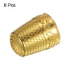 Unique Bargains Copper Finger Protector DIY Craft Embroidery Sewing Thimble 8 Pcs - 3 of 4