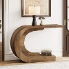 Hommoo 43.3" Mid-Century C-Shaped Console Table - 3 of 4