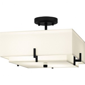 Quoizel Lighting 2 - Light Semi-Flush Mount in  Matte Black - 1 of 4