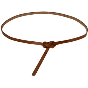 INSPIRE CHIC Women's Skinny Waistband No Buckle Fit to Dress Adjustable Belt - 1 of 4