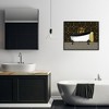 Stupell Industries Bathroom in Deco Style Black Framed Giclee Art - 2 of 4
