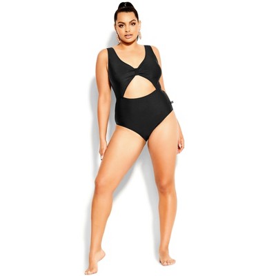 CCX | Women's Plus Size Lulu 1 Piece - black - 14W