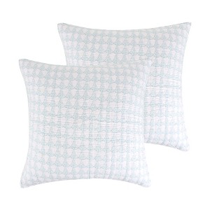 Mclain Paisley Euro Sham Set of 2 Seafoam - Levtex Home - 1 of 3