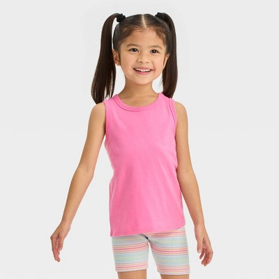 Toddler Girls' 2pk Tank Top - Cat & Jack™ White 12M