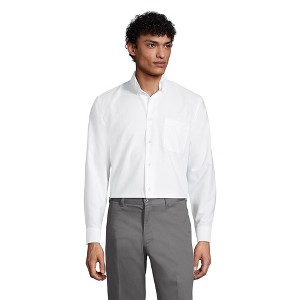 Lands' End School Uniform Men's Long Sleeve Oxford Dress Shirt - 1 of 4