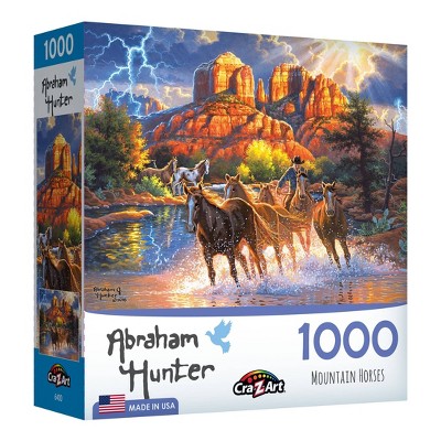 Abraham Hunter 1000pc  Jigsaw Puzzle - Mountain Horses