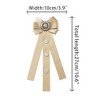 INSPIRE CHIC Women's Rhinestone Decor Ribbon Long Bow Brooch Ties - 2 of 4