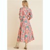VENUS Womens Cotton Linen Shirt Midi Dress  -  14, Floral, Venetian Patchwork - 2 of 4