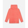 Deux par Deux Girl Ultra Soft Hooded Tunic Coral - 3 of 4