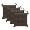 vidaXL 4X Solid Teak Patio Chair Set w/Taupe Cushions - Foldable Garden Lounge Seats for Outdoor - 3 of 4