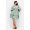 Women's Plus Size Mindy Dress - sage | CITY CHIC - 3 of 4