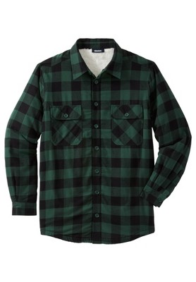 KingSize Men's Big & Tall Fleece High Pile Fleece Shirt Jacket