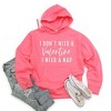 Simply Sage Market Women's Graphic Hoodie I Don't Need A Valentine - 2 of 3