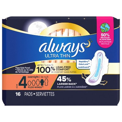 Always Xtra Protection 3-in-1 Daily Liners for Women, Extra Long with Leakguard, 32 CT