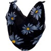 LA LEELA Women's Beachwear Vacation Holiday Scarfs Hair Summer Scarves and Wraps Headscarf One Size Short Blue_Y38 - 3 of 4