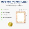 Avery Labels, 4" x 3-1/3", Gold-Pink Berries, Matte, 40ct - 2 of 4