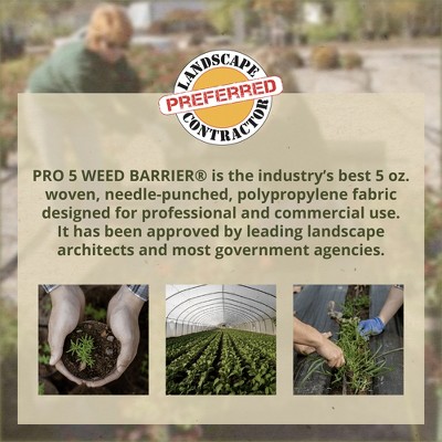 DeWitt 4' x 250' Black Polypropylene Landscape Weed Barrier Fabric