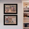 Gulches "Sweet Land of Liberty Collection" 2-Piece Vignette by Pam Britton - Ready-to-Hang Black Framed Print, High-Quality Wood for Home - 2 of 4