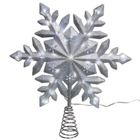 11inch Glitter Snowflake Silver