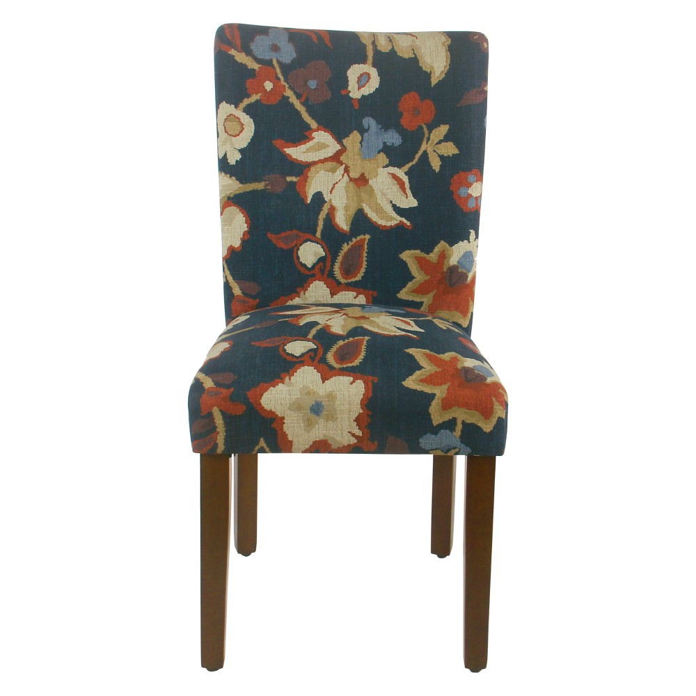 Set of 2 Homepop Classic Parsons Dining Chair Navy Floral was $209.99 now $157.49 (25.0% off)