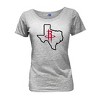 NBA Houston Rockets Women's Short Sleeve Burnout Scoop T-Shirt - 2 of 4