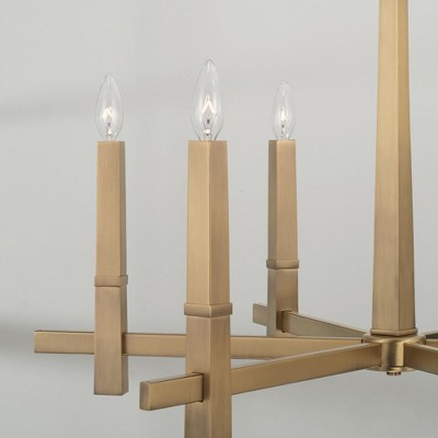 Blake 6-Light Aged Brass Candle Chandelier