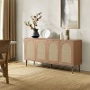 Lenz 63 Wide Modern Rattan Design Sideboard with 2 Adjustable Shelves|ART OF LIVING DESIGNS - 2 of 4