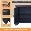 40" Console Table with Storage Shelf, Retro Entryway Table with Adjustable Storage Shelf, Sofa Couch Table for Hallway, Entry Way, Living Room - 3 of 4