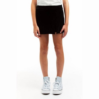 Girl Velvet Knit Skort - tractr