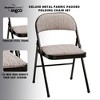 MECO 4-Pack of Sudden Comfort Deluxe Fabric Padded Folding Dinning Chairs with 16 x 16 Inch Seat and Non Marring Leg Caps - 3 of 4