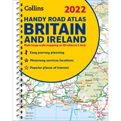 2022 Collins Handy Road Atlas Britain and Ireland - by  Collins Maps (Spiral Bound)