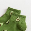 Alilang Women's Avocado Ankle Socks Non Slip Cotton for Casual Stability and Comfort 2 Pairs - One Size Fits Most - 2 of 4