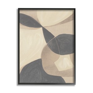 Stupell Modern Beige Boho Abstract Shapes Framed Giclee - 1 of 4
