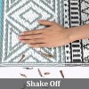 Waterproof Outdoor Rugs Modern Geometric Reversible Mat, UV-Resistant Plastic Straw Rug for RV Porch Deck Balcony Beach - 3 of 4