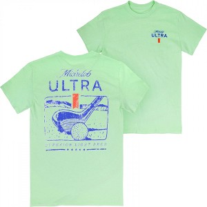Mens Michelob Ultra Golf Driver Green Colorway Front and Back Print T-Shirt - 1 of 4