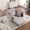 PAGED Convertible Folding Accent Lounge Chair Bed with Adjustable Backrest&Pillows,Single Sleeper Chair Sofa for Small Spaces,Apartment - 2 of 4