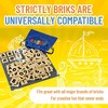 Strictly Briks AlphaBriks and 10x10 Grey Baseplate - 100 Pieces - 2x2 Alphabet Letter Bricks- 100% Compatible with All Major Brands - 4 of 4