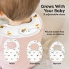 KeaBabies 8pk Organic Baby Bibs for Boy, Baby Drool Bib for Baby Boys and Girls, Newborn Teething Bibs - 3 of 4