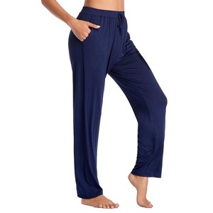 Galaxy by Harvic Women's Loose Fit Classic Lounge Pants - 1 of 4