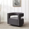 Edgar Velvet Swivel Chair - SFV4764 - Safavieh Couture - 2 of 4