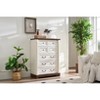 7 Drawer Dresser Chest for Bedroom with Wooden Base and Riser Trim, Wooden Rustic Rustic Chest of Drawers, Storage Dresser for Bedroom, Living Room - 2 of 4