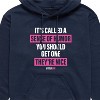 Men's - Pretty in Pink - Duckie & Blane Graphic Fleece Pullover Hoodie - 2 of 4