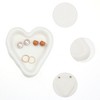 Unique Bargains Decorative Trinket Ceramic Jewelry Tray for Earrings Necklaces 6.1x5.3x1.0 inch - 3 of 4