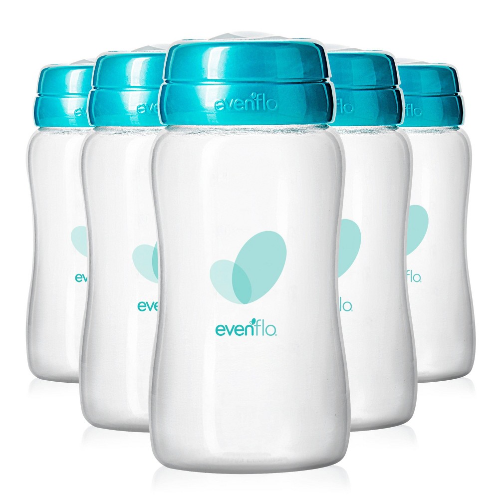 Photos - Kids Tableware Evenflo Advanced Breast Milk Collection Bottles 5oz, 6ct 