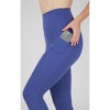 Yogalicious Womens Lux Tribeca Elastic Free Super High Waist Side Pocket Capri Legging - 2 of 4