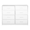 Grungis Modern Dressers with Storage,8-Drawer Dresser with Large Fabric Drawers for Bedroom Living Room - 4 of 4